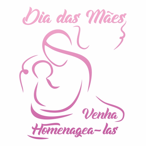 Adesivo de Vitrine - Dia das Mães - Homenagear